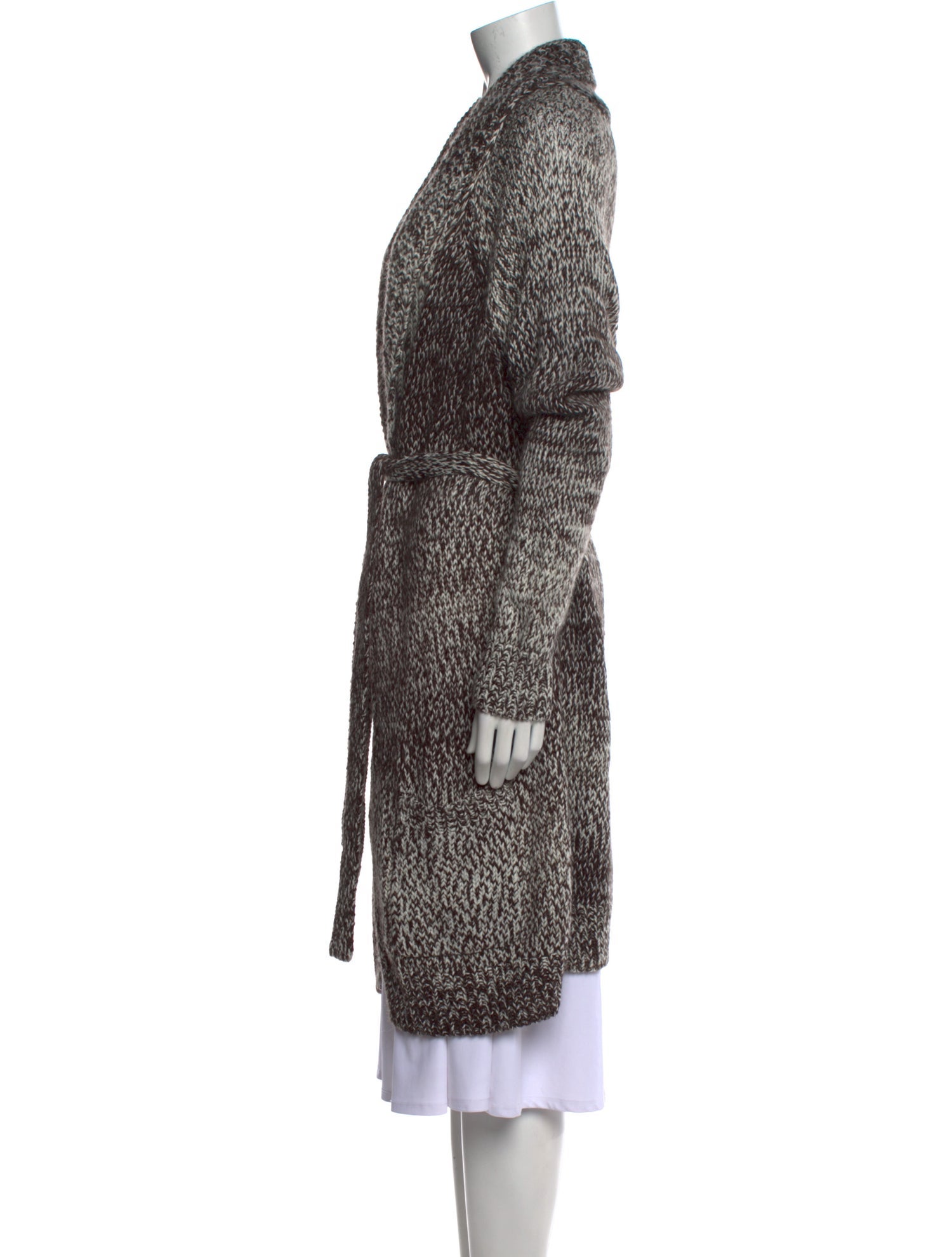 Cynthia Rowley Wool Plunge Neckline Sweater