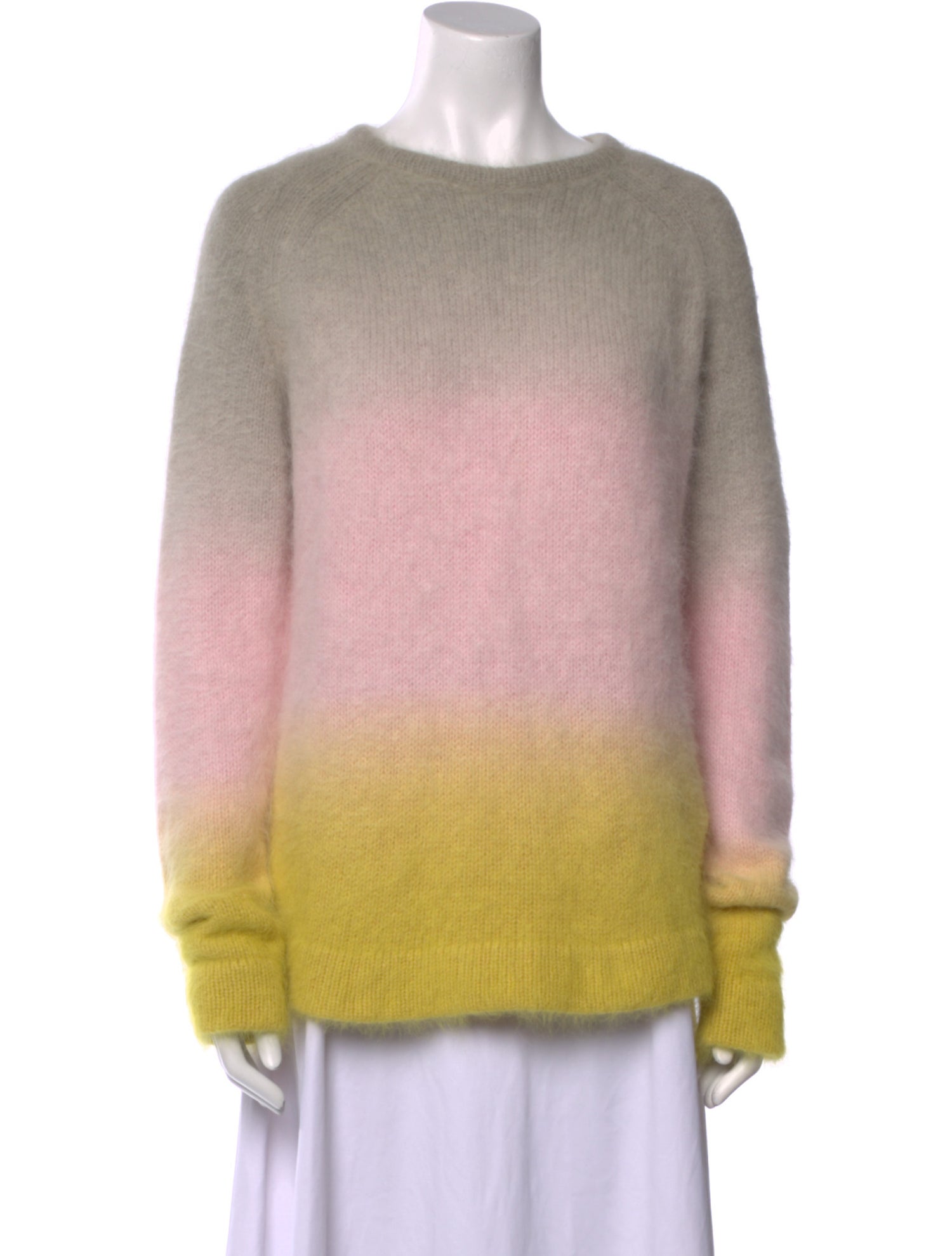 Cynthia Rowley Angora Colorblock Pattern Sweater
