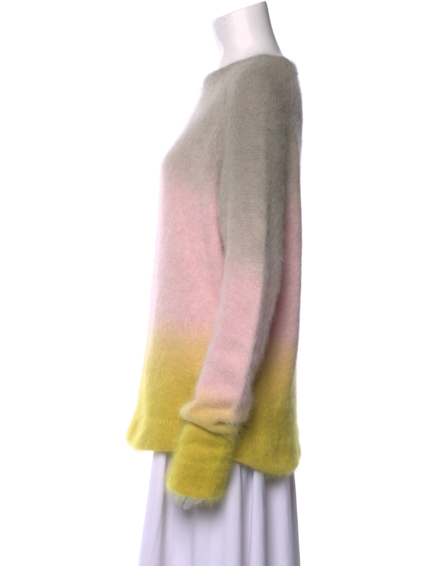 Cynthia Rowley Angora Colorblock Pattern Sweater