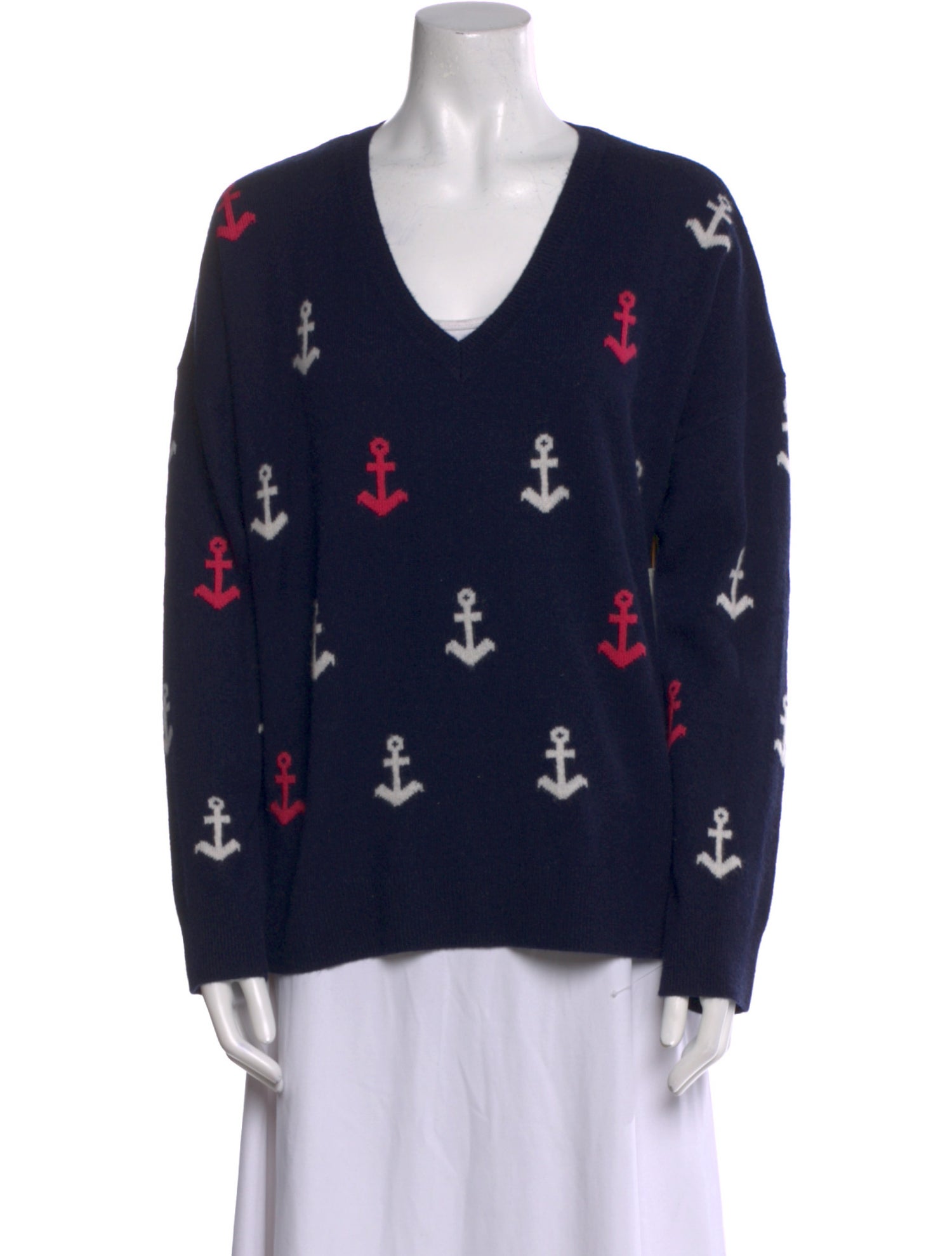 Cynthia Rowley Cashmere Printed Sweater