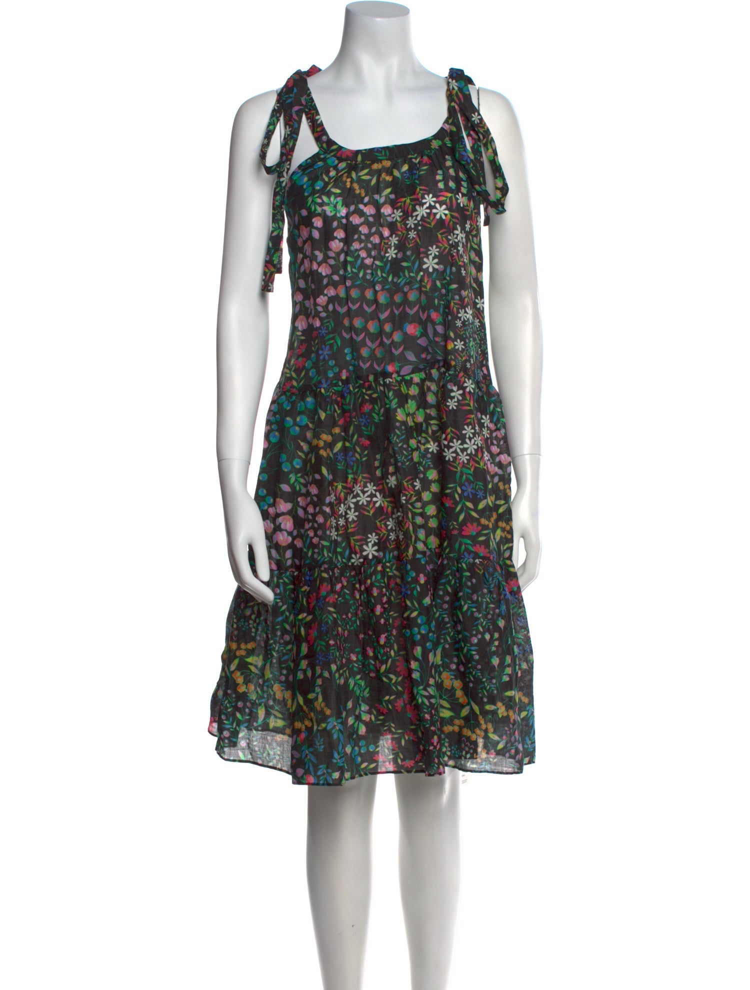 Cynthia Rowley Floral Print Knee-Length Dress