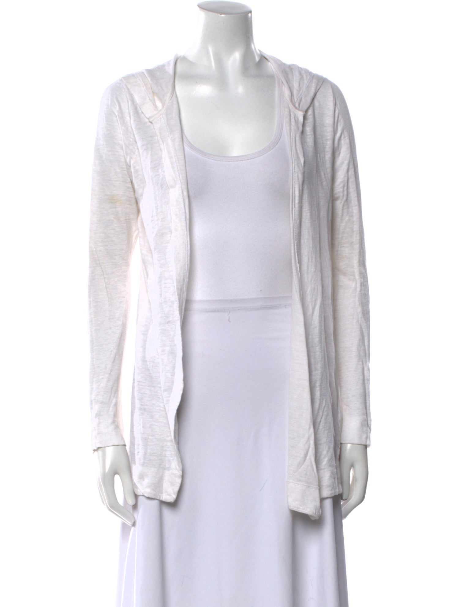 Cynthia Rowley Linen Open Front Sweater