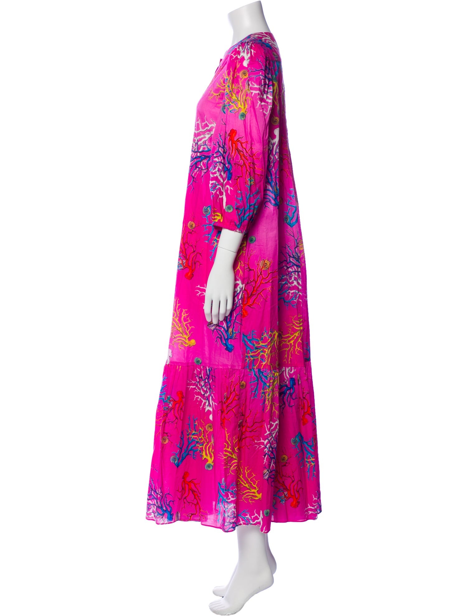 Cynthia Rowley Floral Print Long Dress
