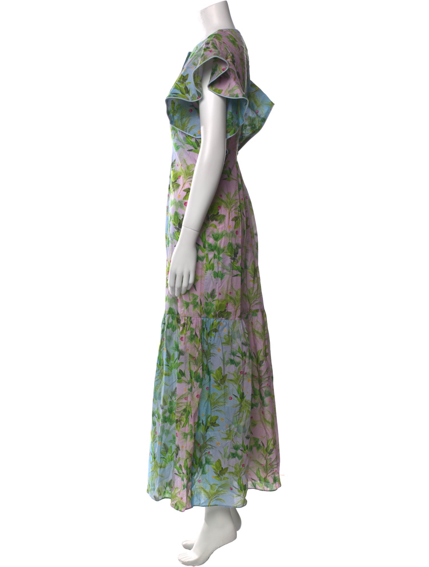 Cynthia Rowley Floral Print Long Dress