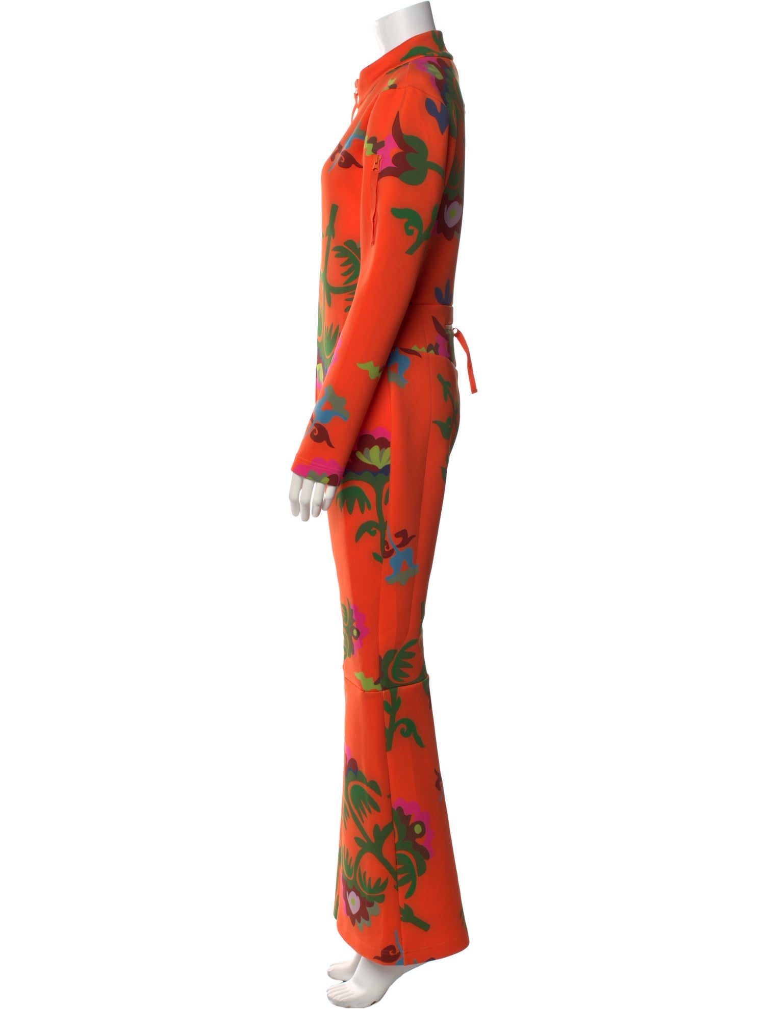 Cynthia Rowley Floral Print Mock Neck Jumpsuit