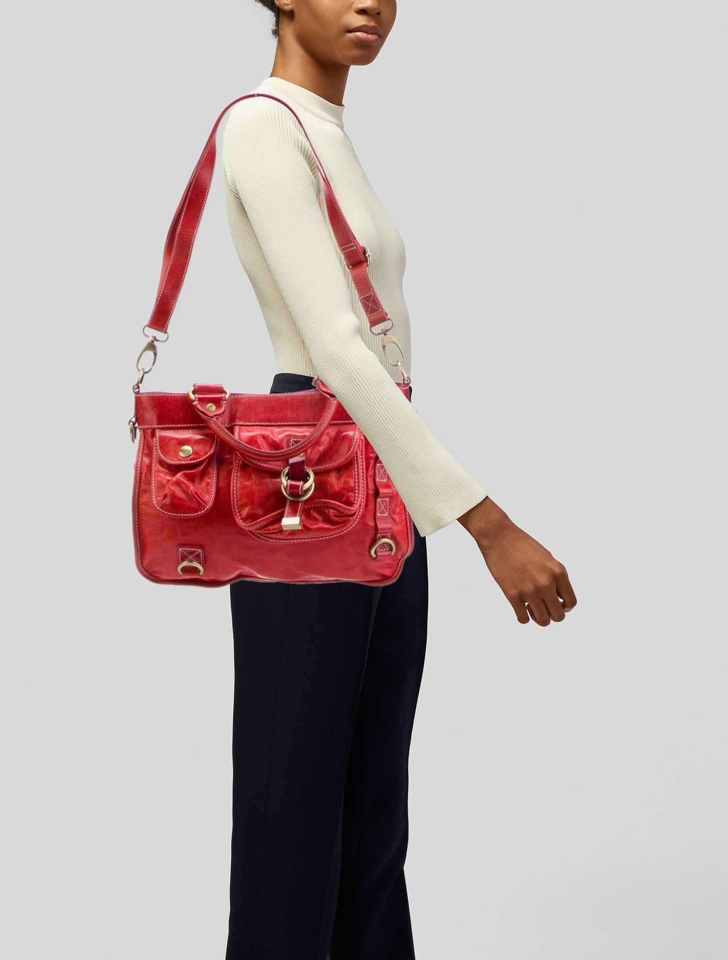 Cynthia Rowley Leather Top Handle Bag