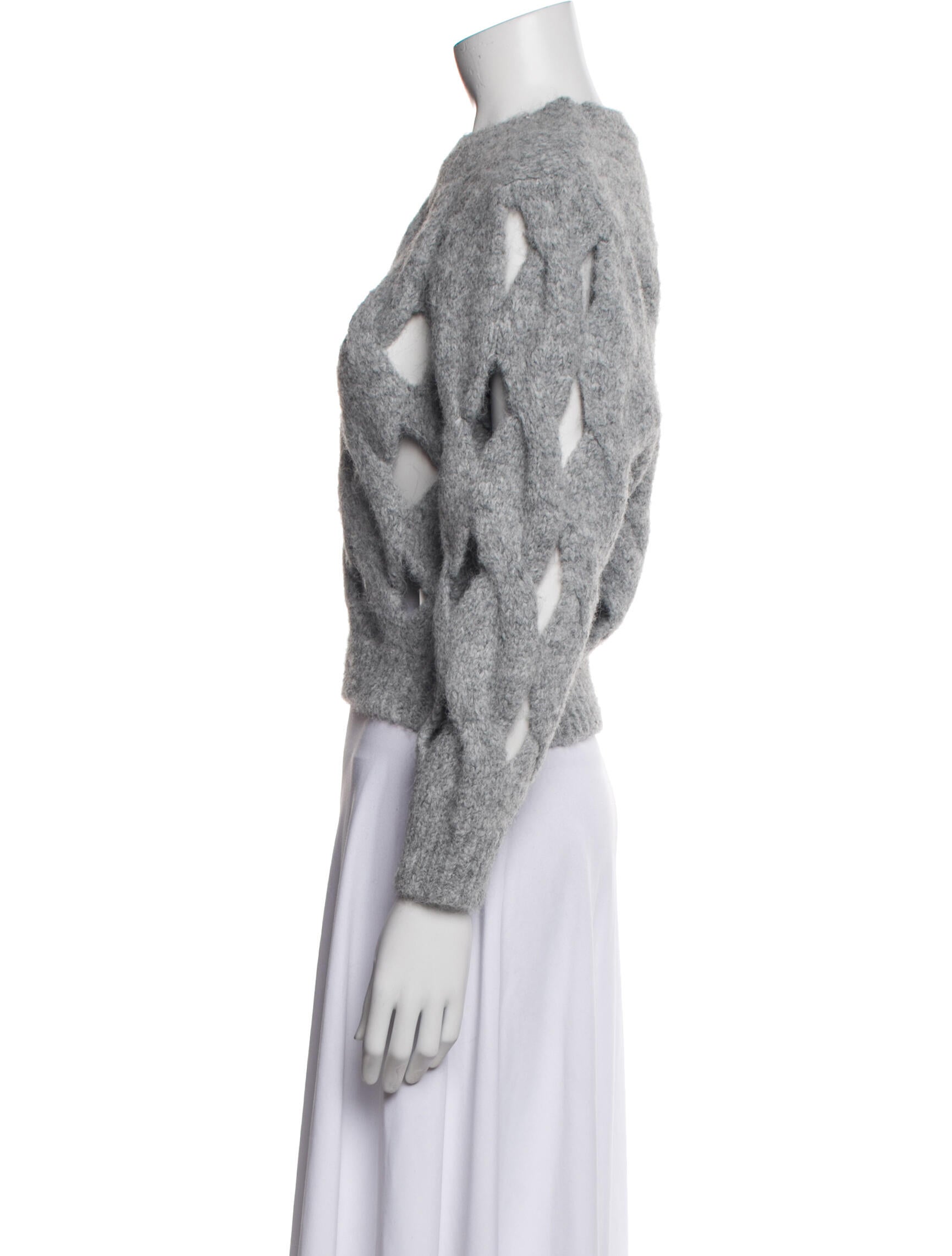 Cynthia Rowley Printed Crew Neck Sweater