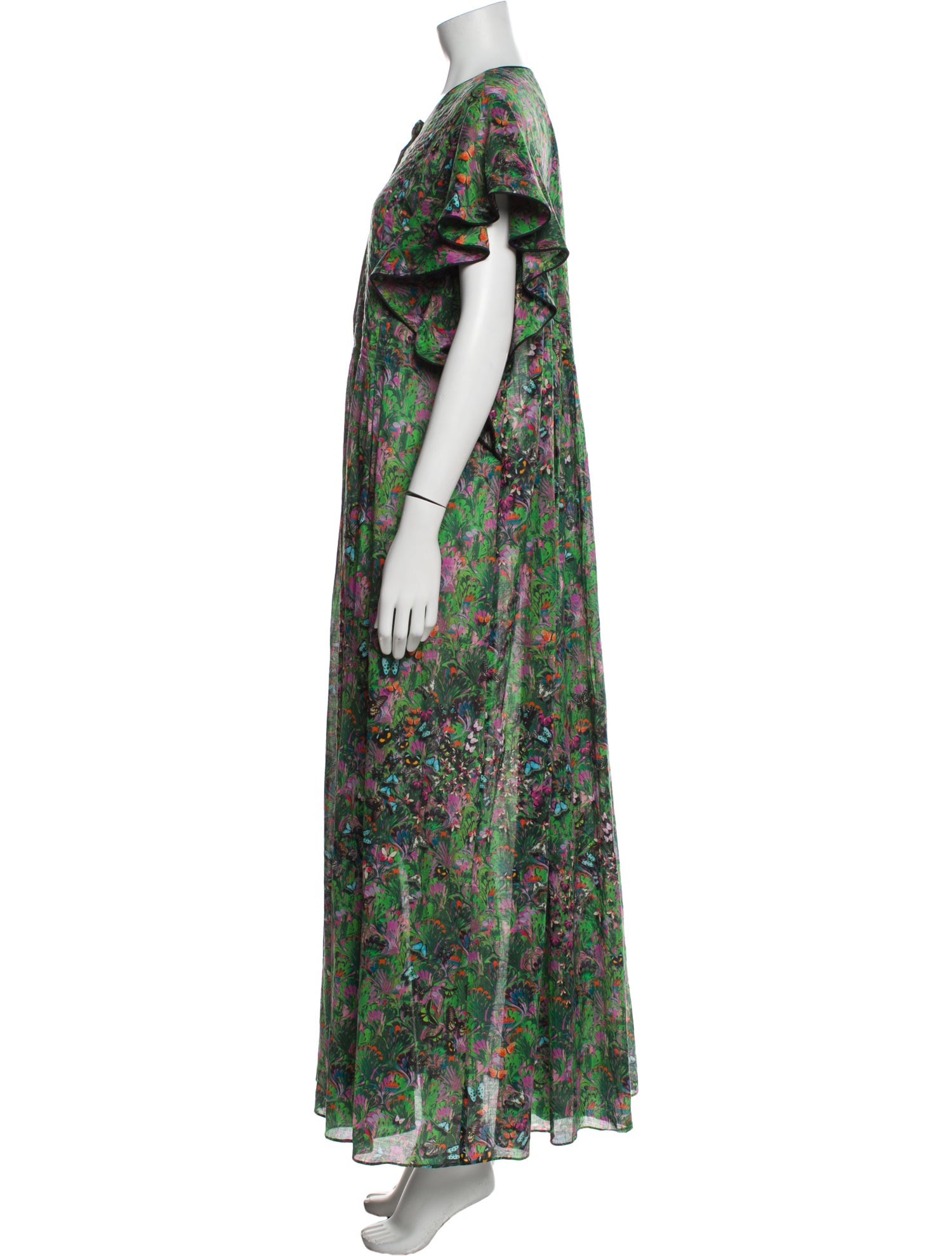 Cynthia Rowley Floral Print Long Dress
