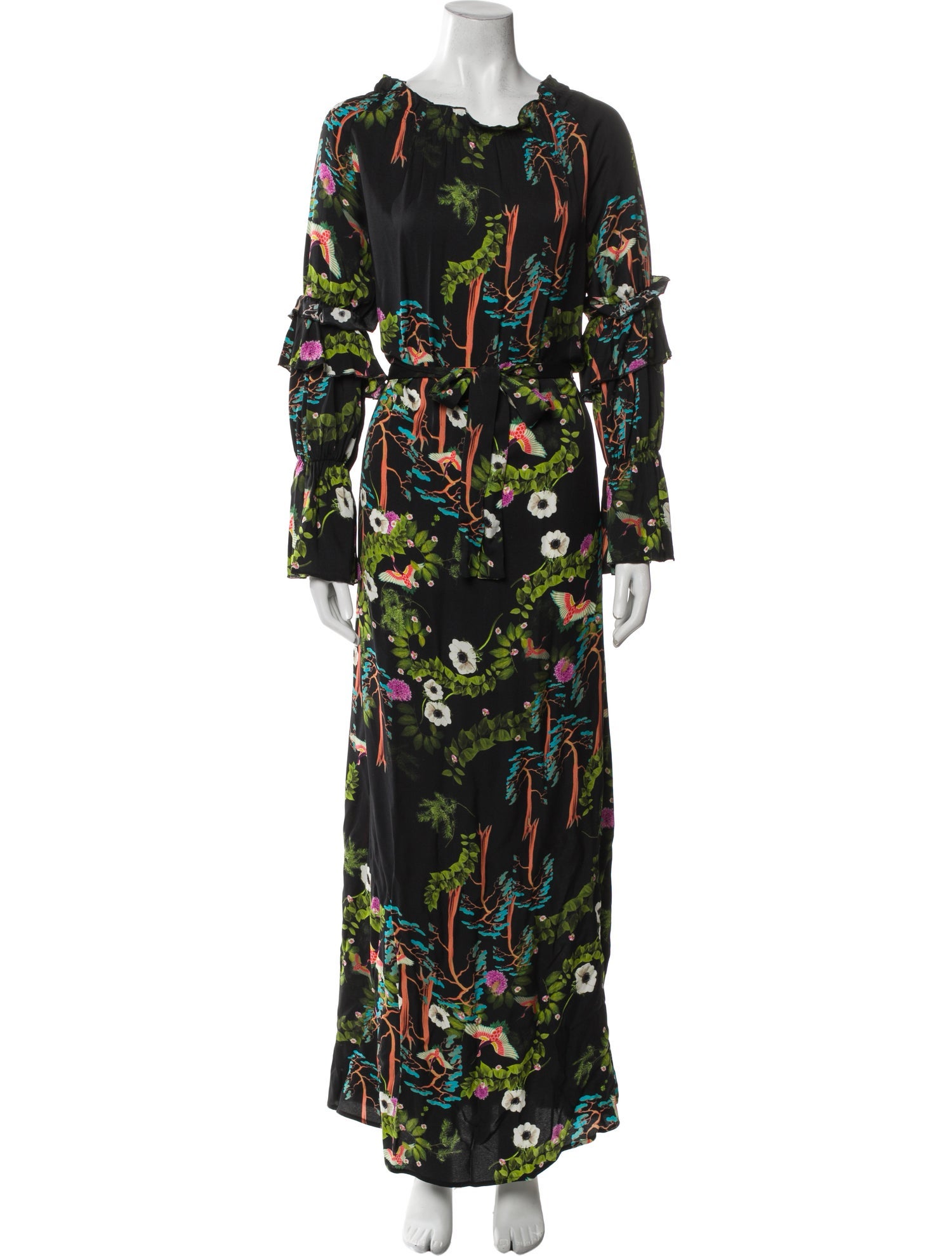 Cynthia Rowley Floral Print Long Dress