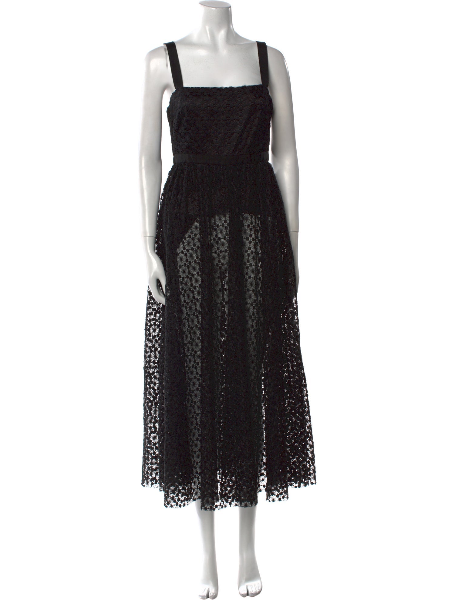 Cynthia Rowley Lace Pattern Midi Length Dress
