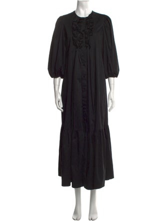 Cynthia Rowley Crew Neck Long Dress