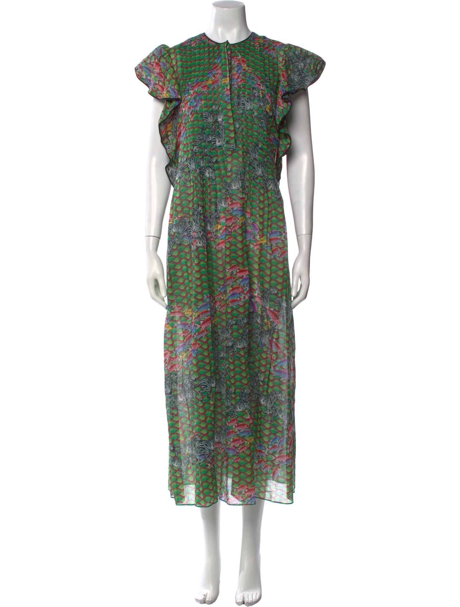 Cynthia Rowley Floral Print Long Dress