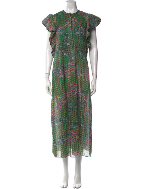 Cynthia Rowley Floral Print Long Dress