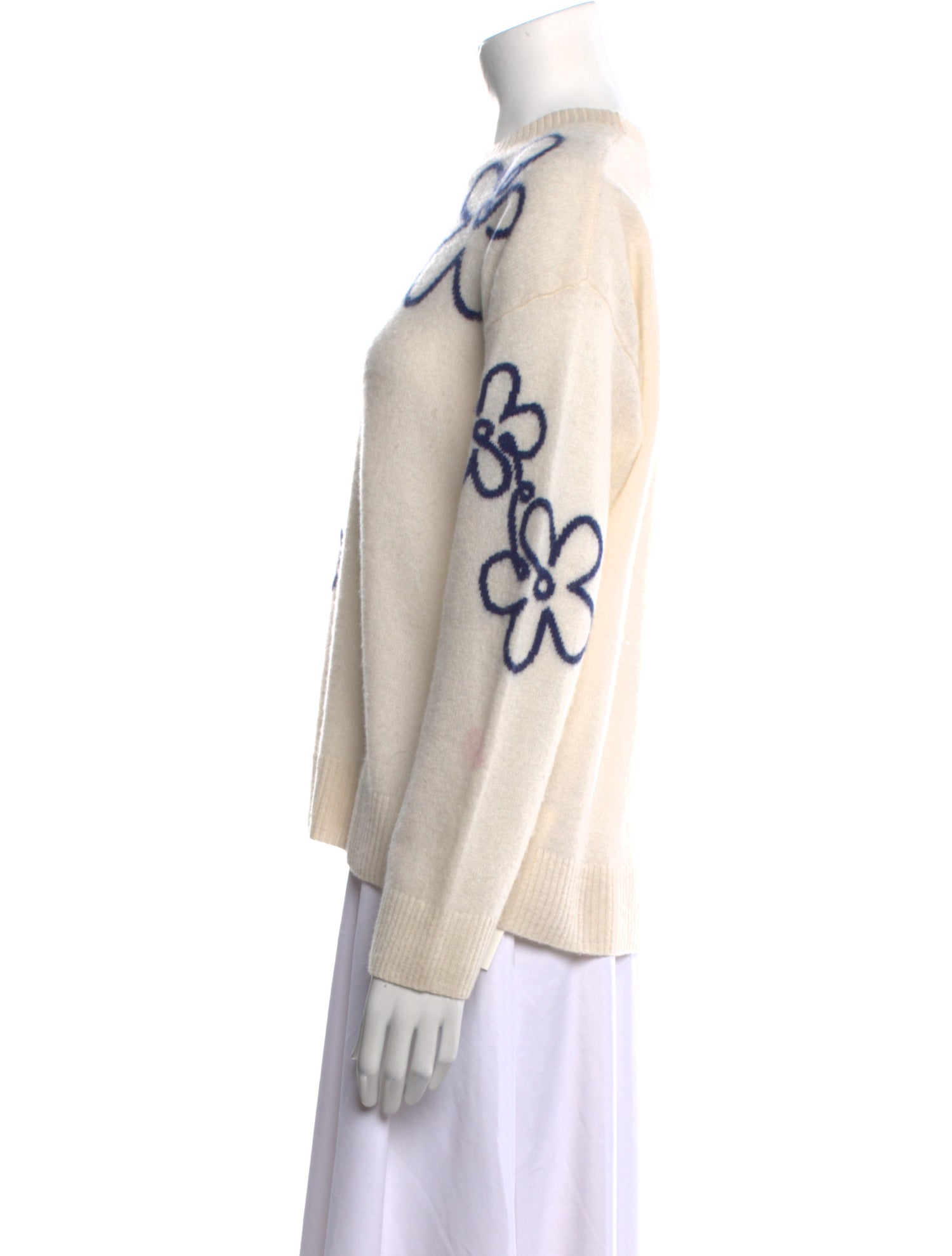 Cynthia Rowley Cashmere Printed Sweater