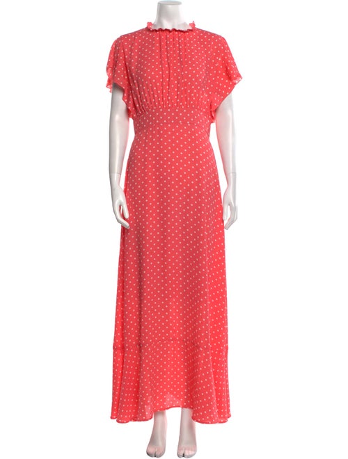 Cynthia Rowley Polka Dot Print Long Dress