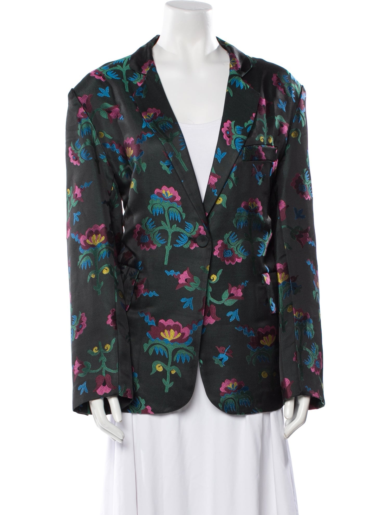 Cynthia Rowley Floral Print Blazer