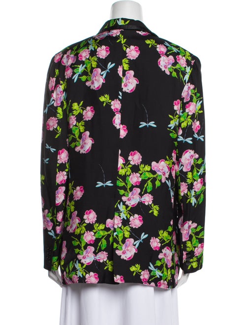 Cynthia Rowley Silk Floral Print Blazer