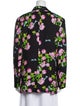 Cynthia Rowley Silk Floral Print Blazer