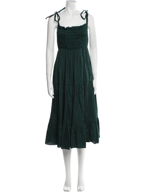 Cynthia Rowley Square Neckline Midi Length Dress