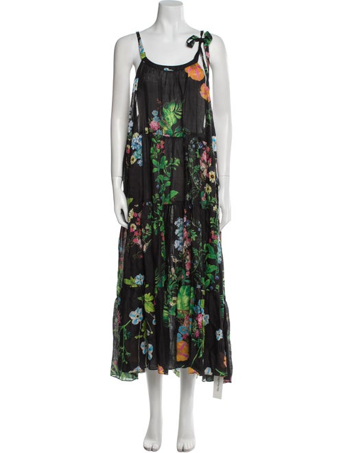 Cynthia Rowley Floral Print Long Dress