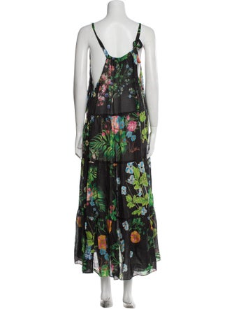 Cynthia Rowley Floral Print Long Dress
