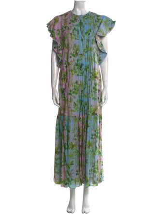 Cynthia Rowley Floral Print Long Dress