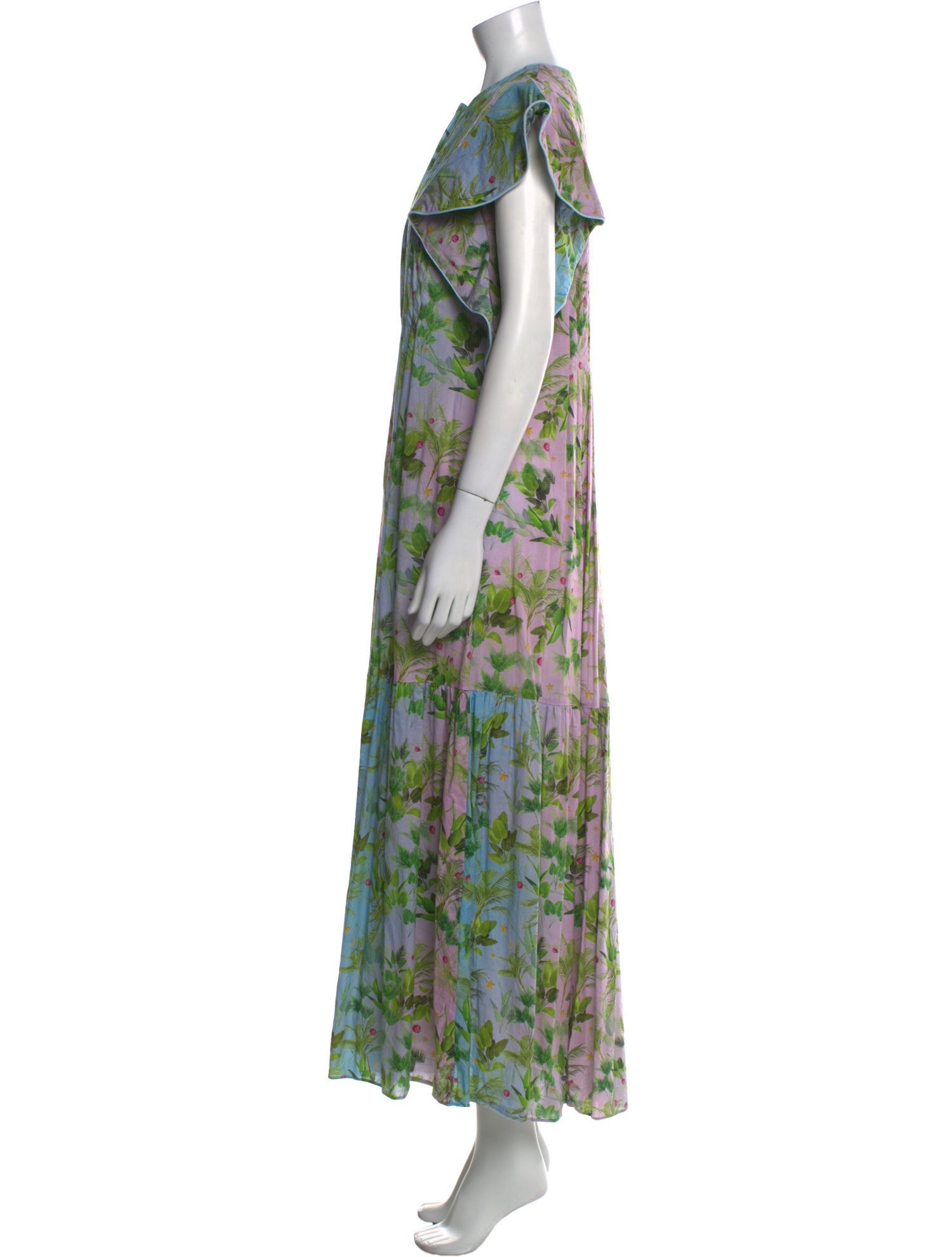 Cynthia Rowley Floral Print Long Dress