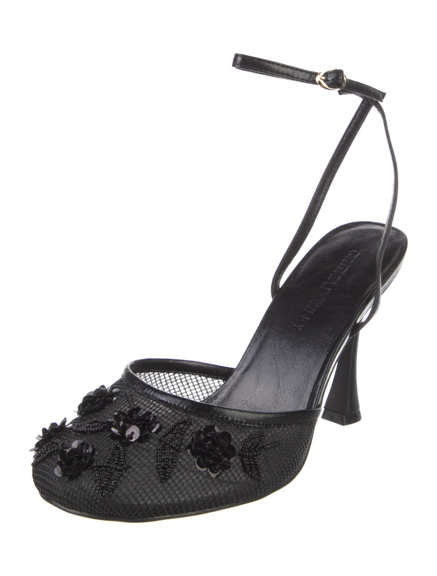 Cynthia Rowley Mesh Sequin Embellishments Slingback Pumps w/ Tags