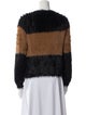 Cynthia Rowley Colorblock Pattern Scoop Neck Sweater