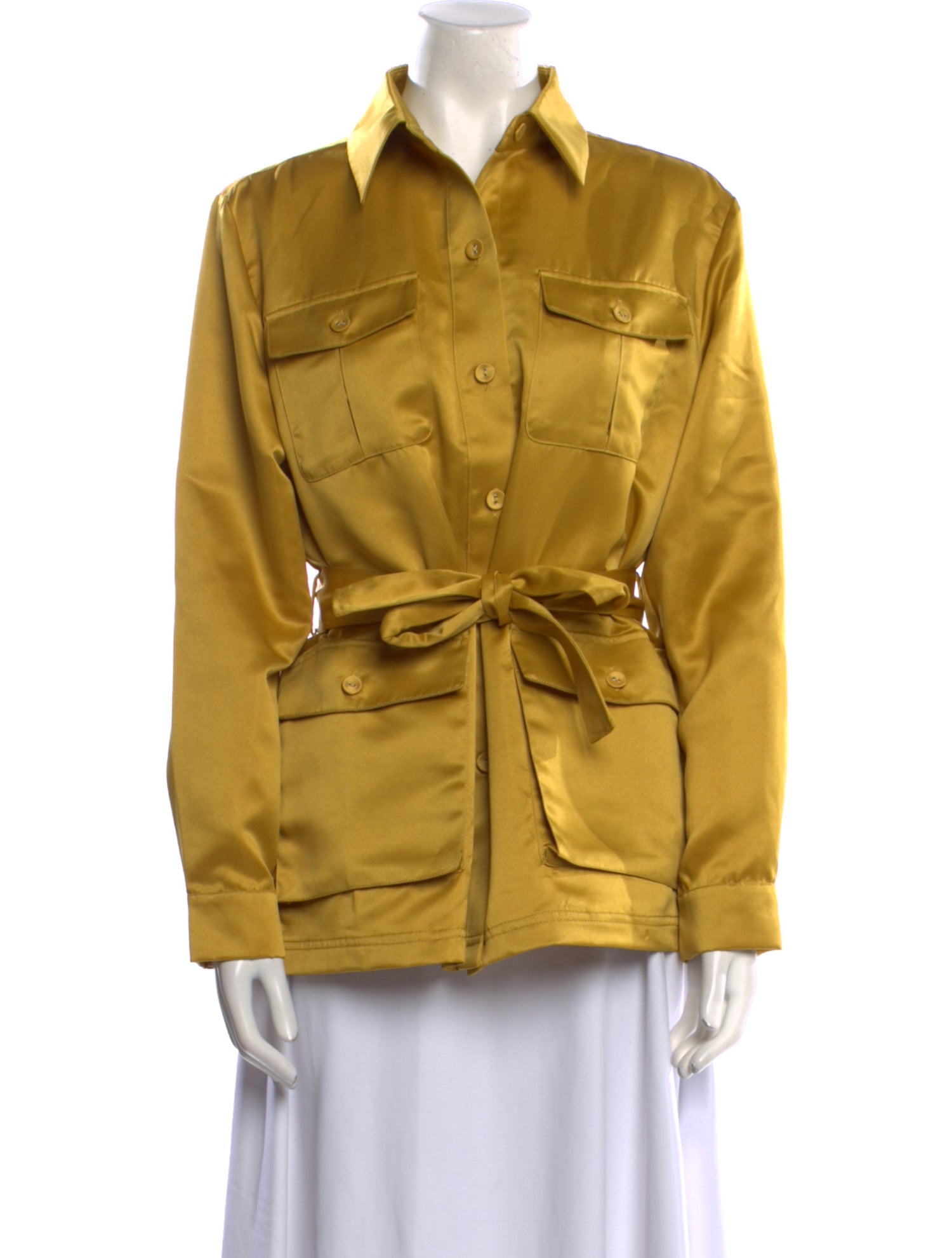 Cynthia Rowley Long Sleeve Button-Up Top