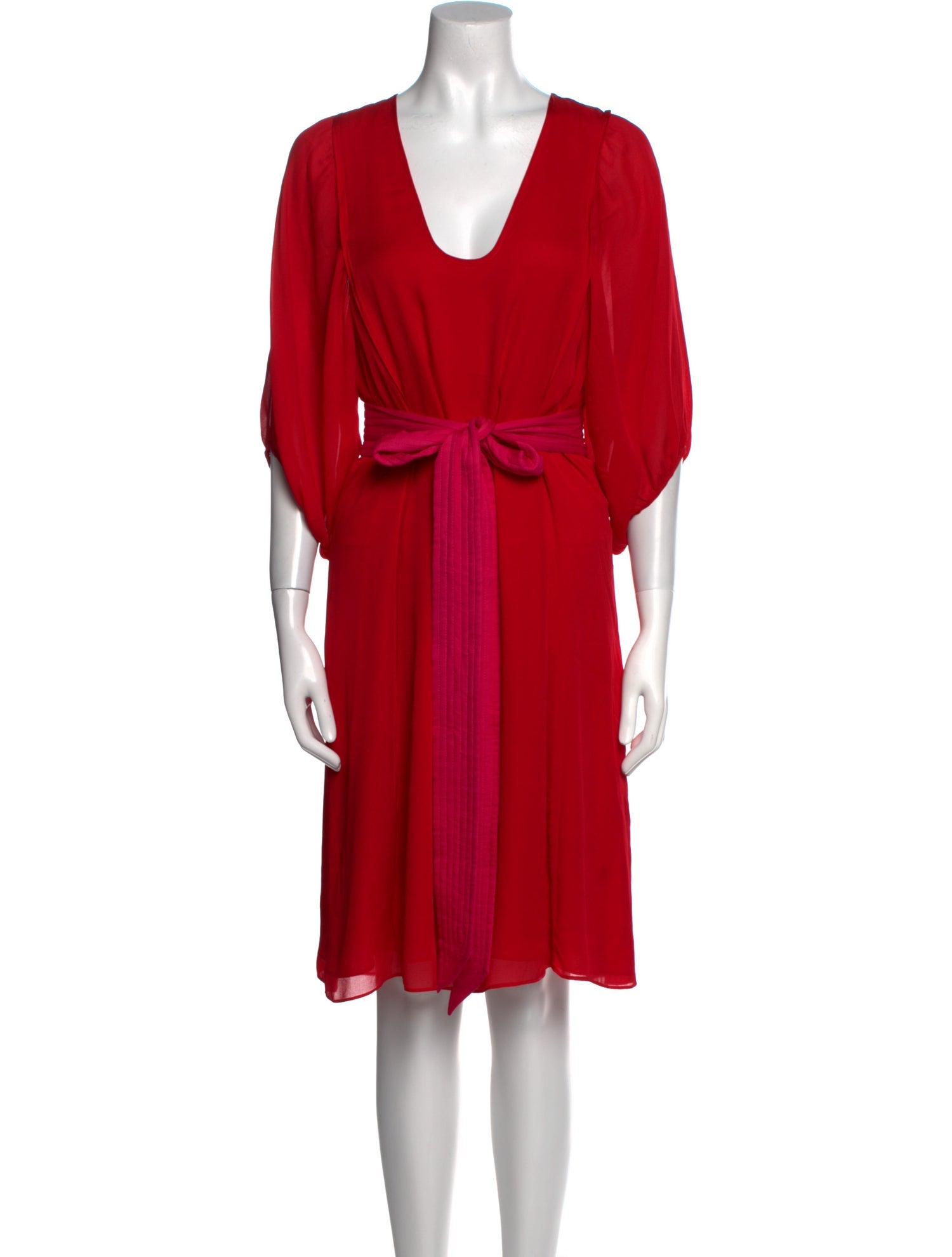 Cynthia Rowley V-Neck Knee-Length Dress