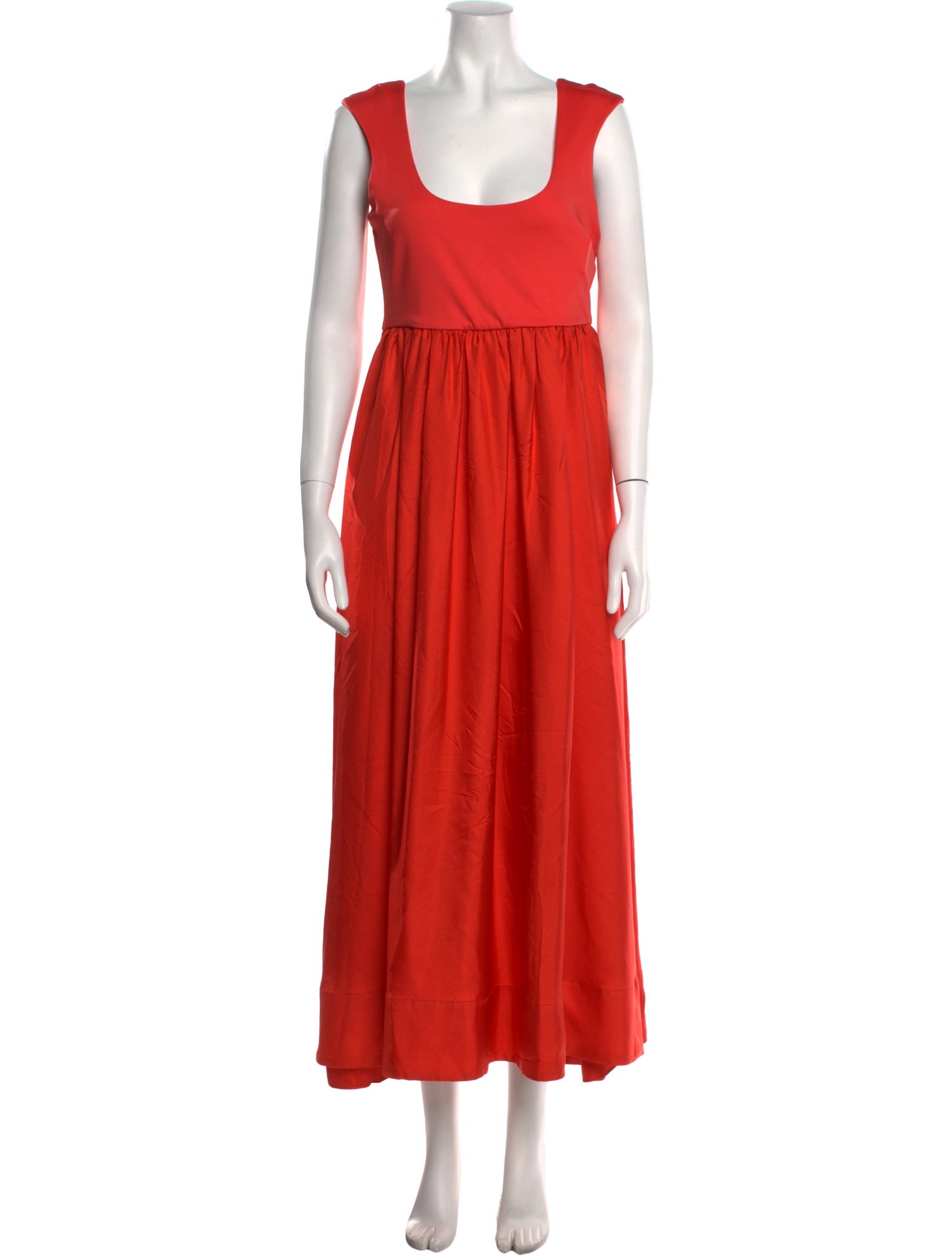 Cynthia Rowley Scoop Neck Long Dress