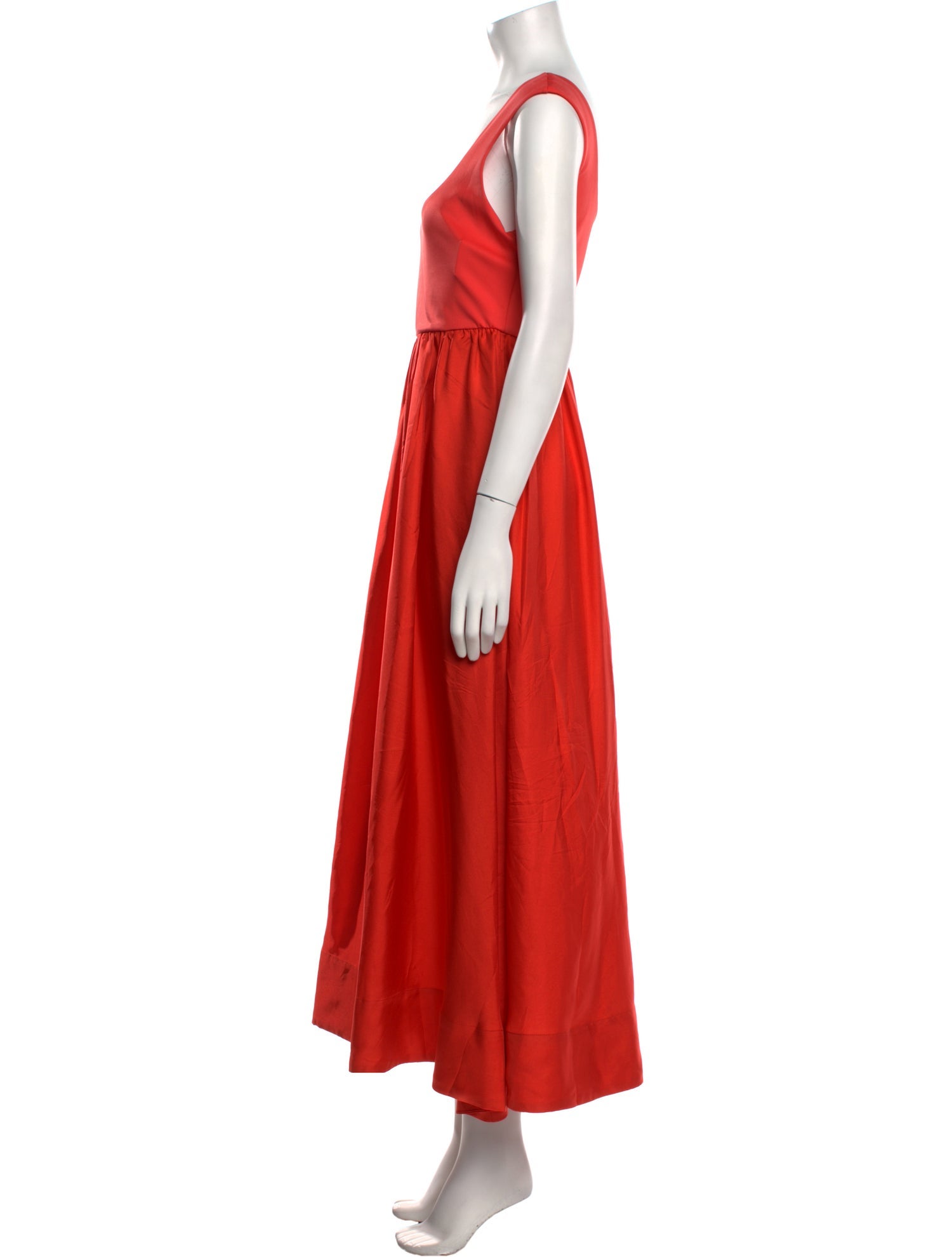 Cynthia Rowley Scoop Neck Long Dress