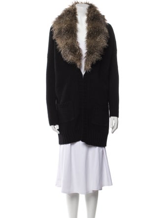 Cynthia Rowley Lambswool Printed Sweater