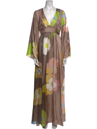 Cynthia Rowley Printed Long Dress