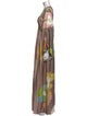 Cynthia Rowley Printed Long Dress