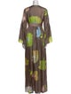Cynthia Rowley Printed Long Dress
