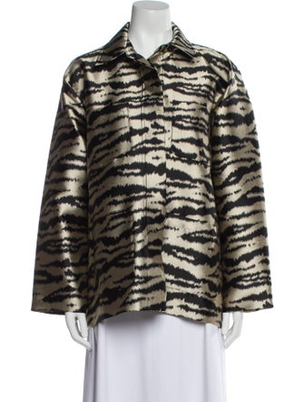 Cynthia Rowley Animal Print Jacket