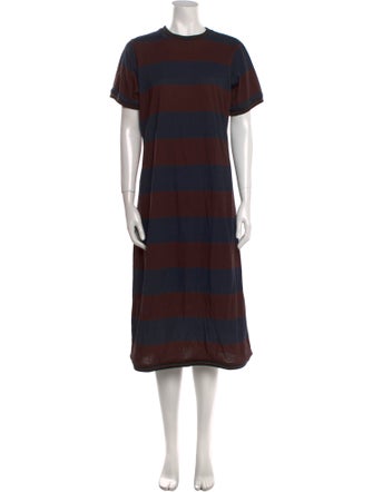Cynthia Rowley Striped Midi Length Dress