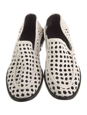 Cynthia Rowley Leather Animal Print Loafers