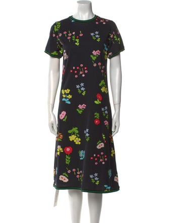 Cynthia Rowley Floral Print Midi Length Dress