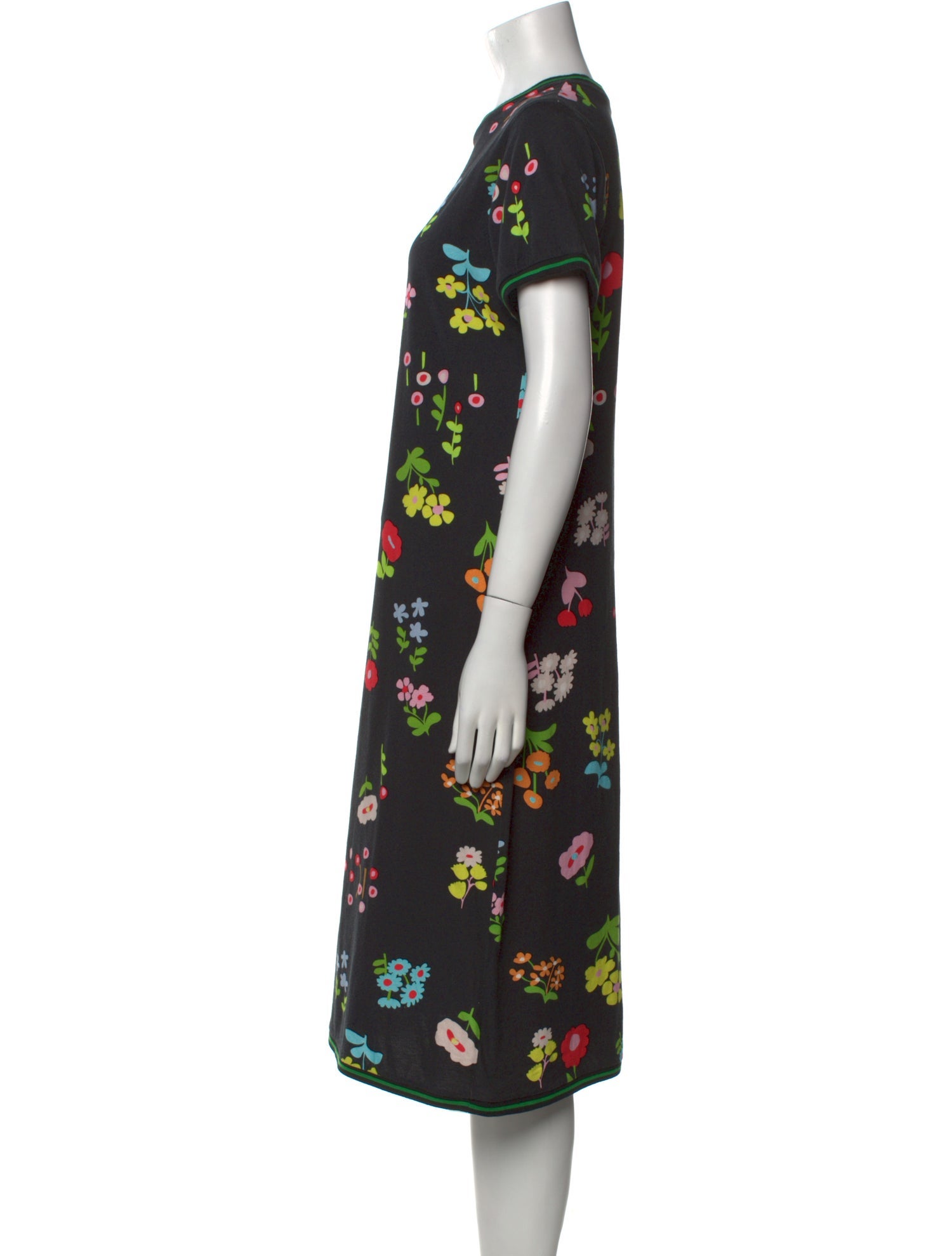 Cynthia Rowley Floral Print Midi Length Dress