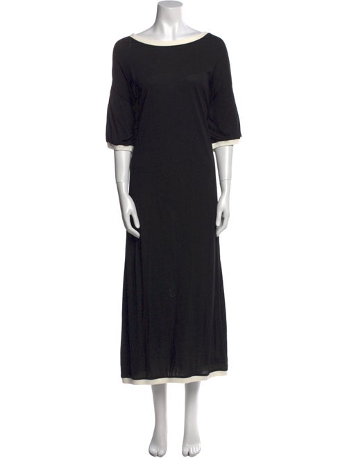 Cynthia Rowley Bateau Neckline Long Dress