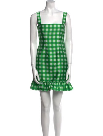 Cynthia Rowley Plaid Print Mini Dress