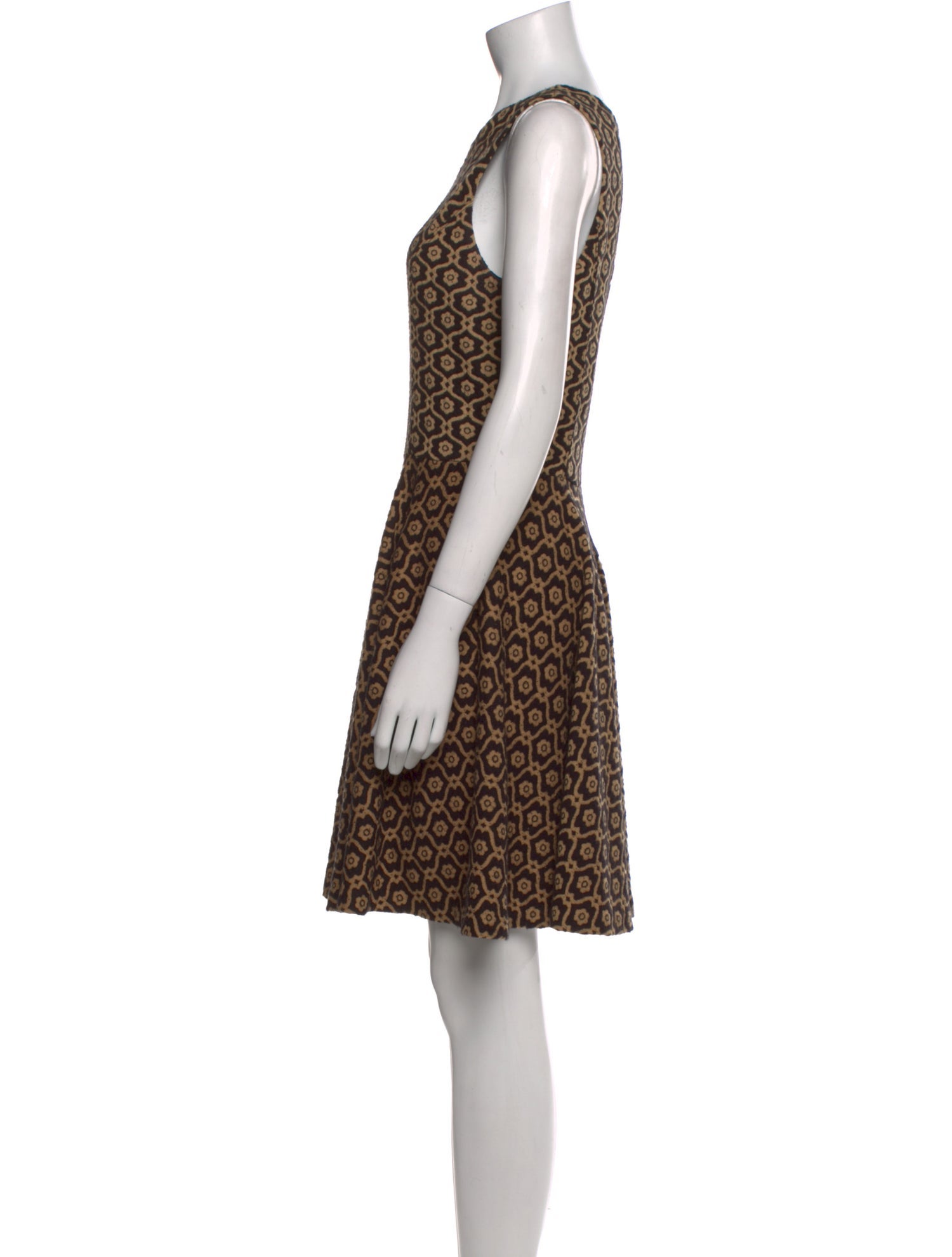 Cynthia Rowley Printed Knee-Length Dress