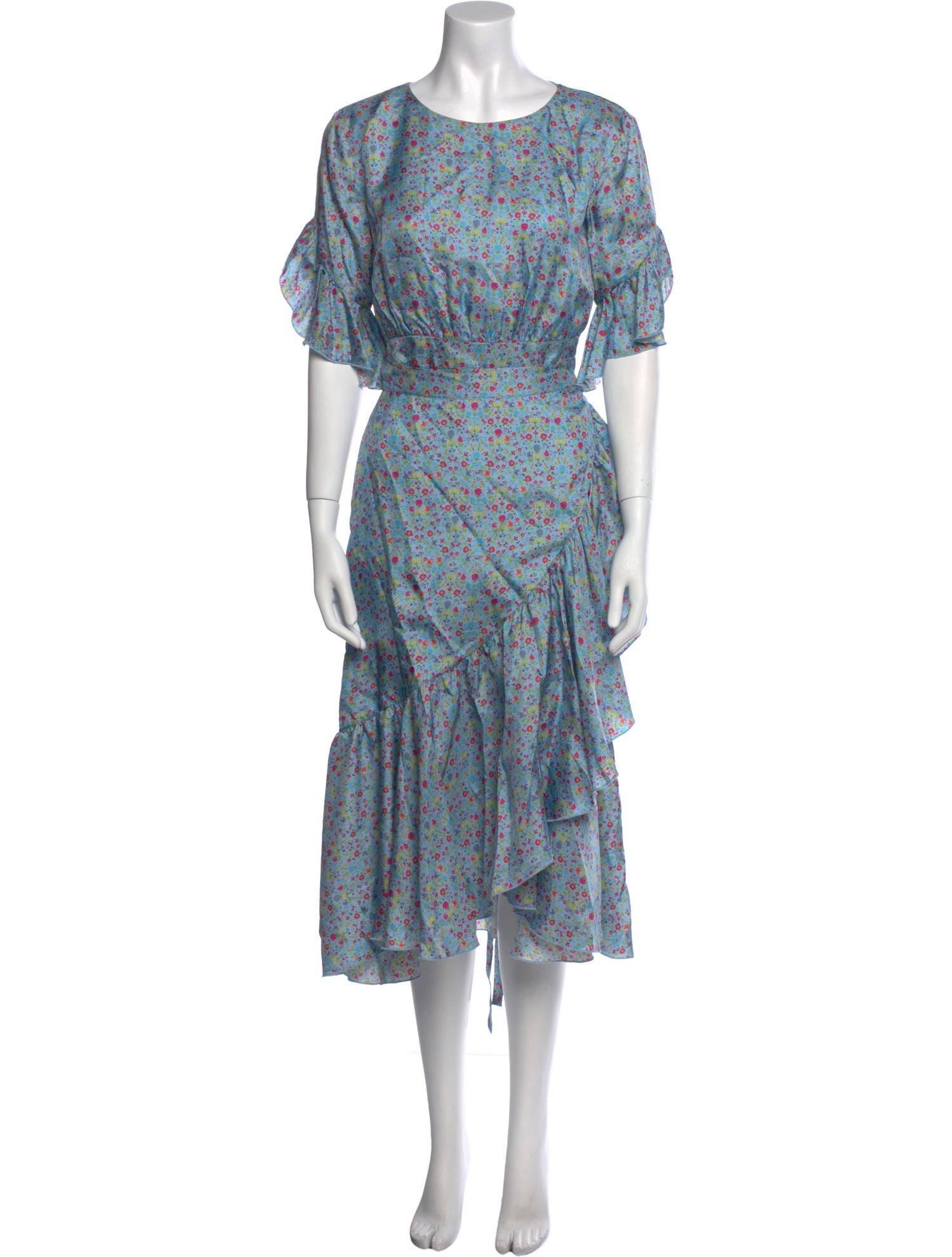 Cynthia Rowley Floral Print Long Dress