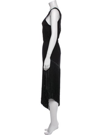 Cynthia Rowley Scoop Neck Midi Length Dress