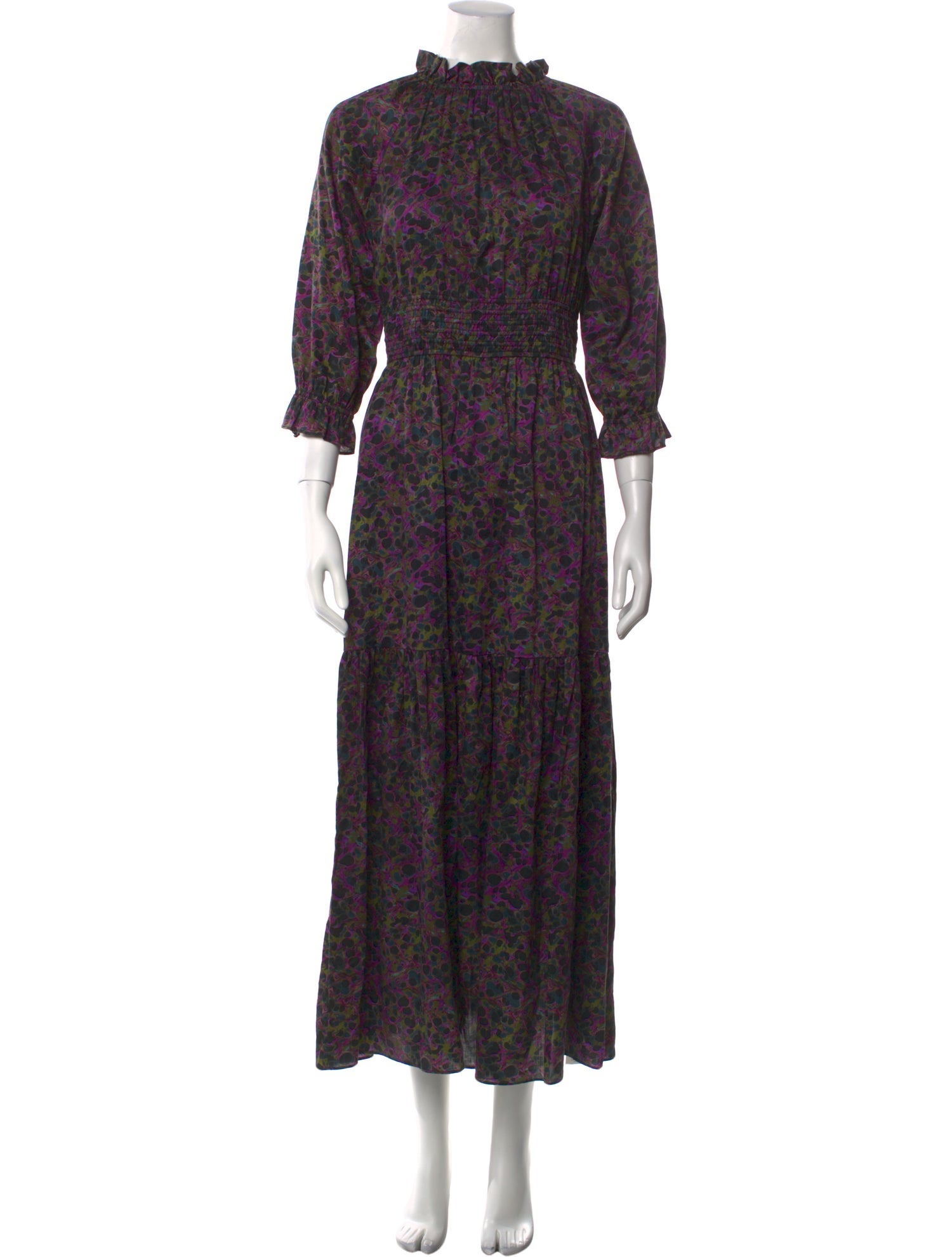 Cynthia Rowley Floral Print Long Dress