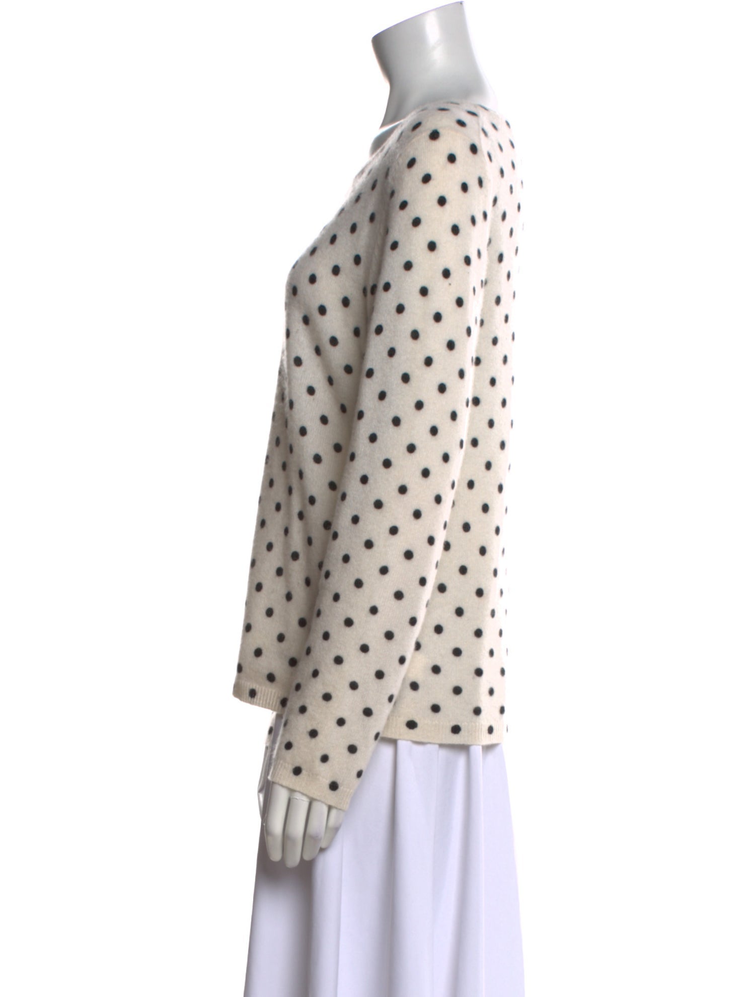 Cynthia Rowley Cashmere Polka Dot Print Sweater