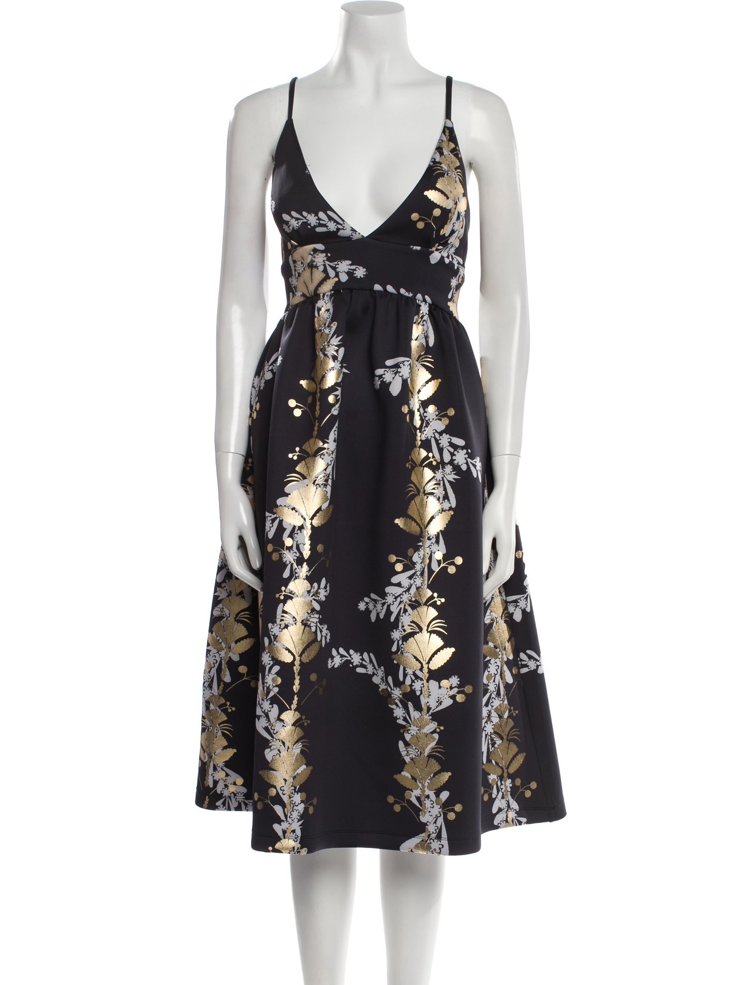 Cynthia Rowley Floral Print Midi Length Dress